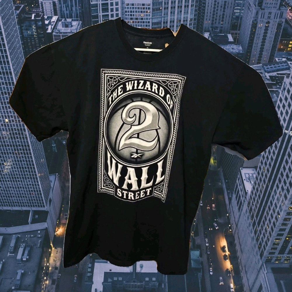 John Wall The Wizard Of Wall Street Washington Wizards Shirt Reebok Size XL NBA